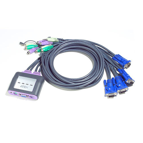 ATEN CS64A KVM Switch 4 Υπολογιστές PS/2 VGA με ήχο